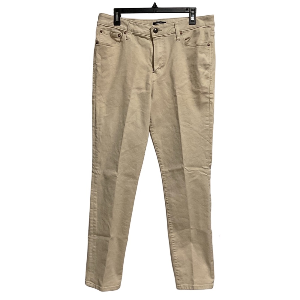Express Men’s Slim Jeans Cream Denim